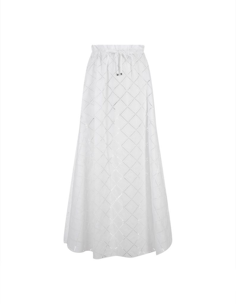 White Sangallo Long Skirt