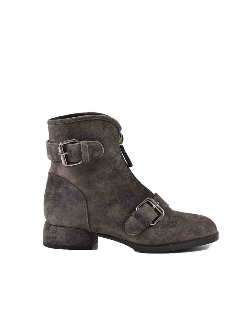 Womens Gray Booties