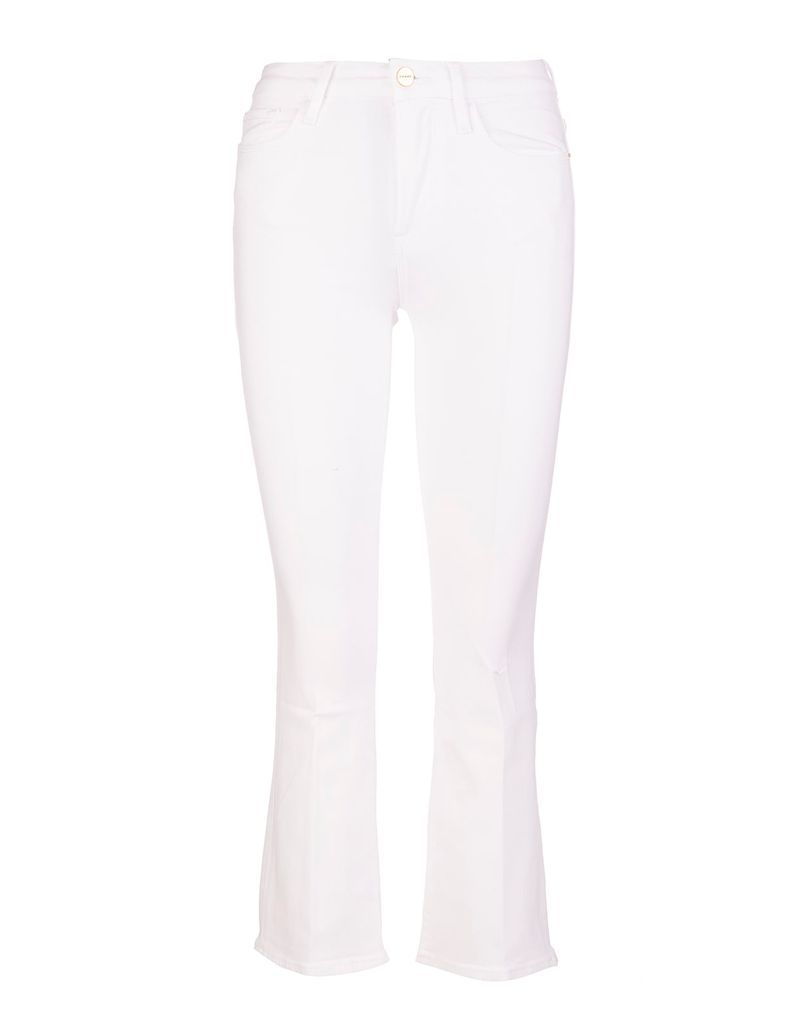 White Woman Le Crop Mini Boot High-Rise Fit Jeans
