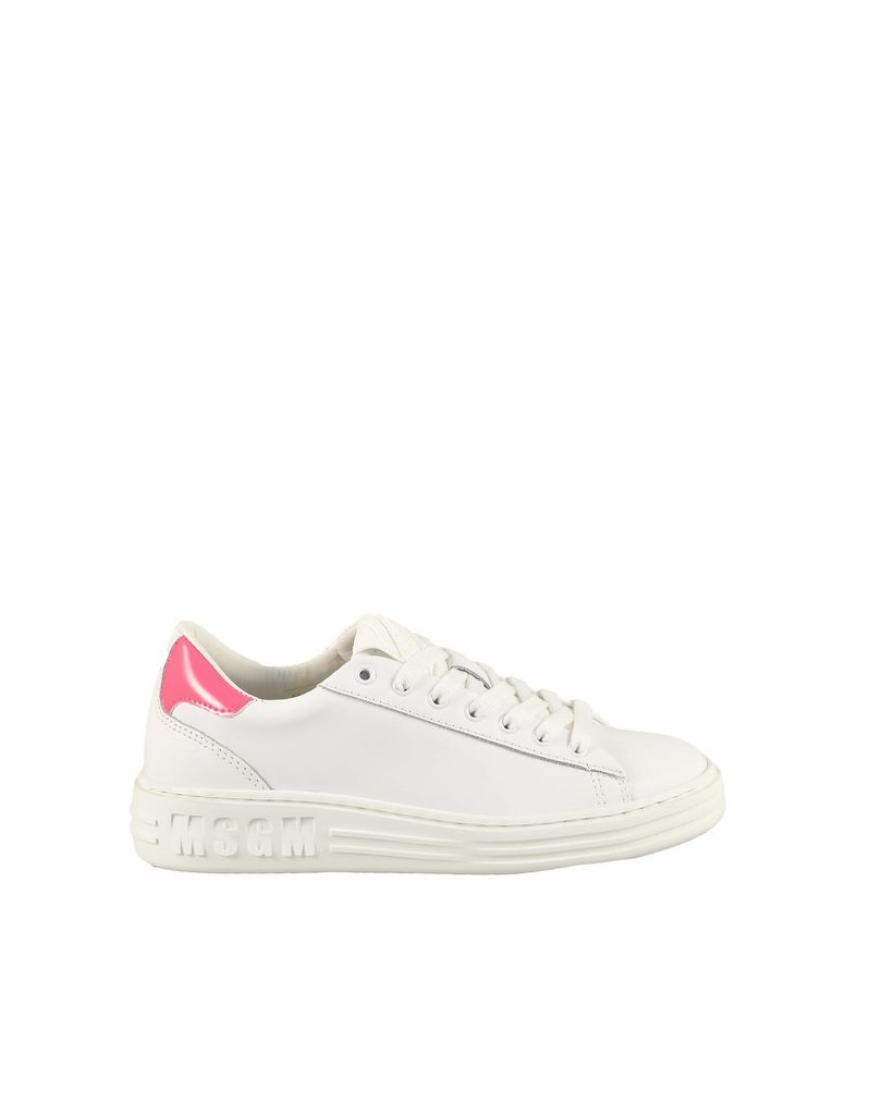 Womens Bianco/fuxia Sneakers