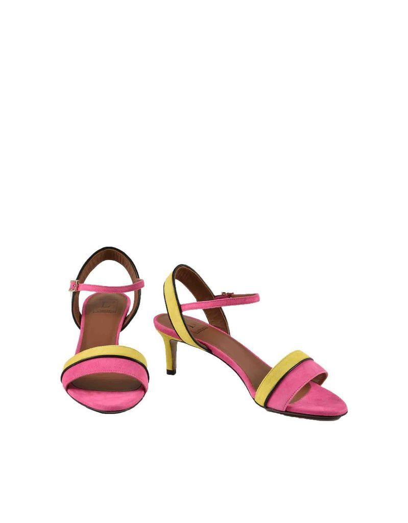 Womens Giallo/rosa Sandals