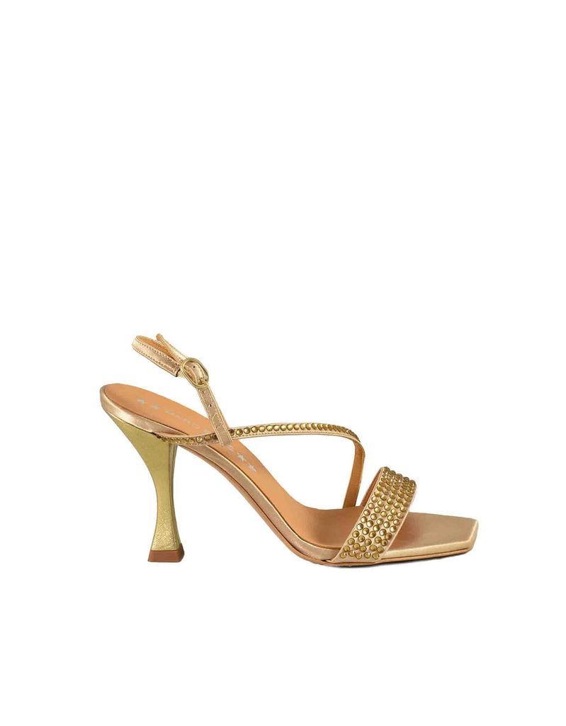 Womens Gold Sandals