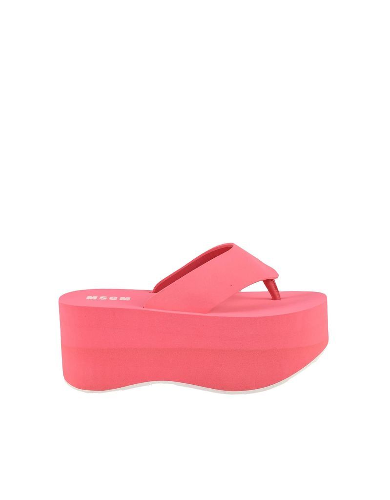Womens Pink Slide Sandals