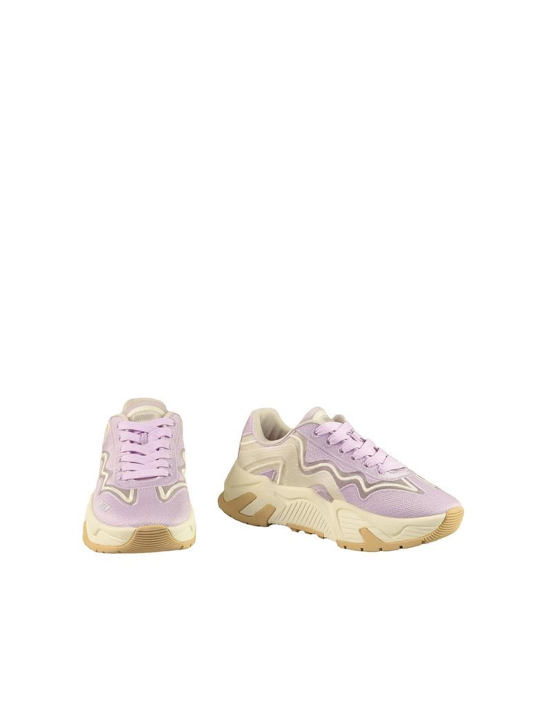 Womens White / Purple Sneakers