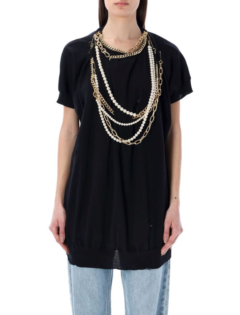 Wool Top With Chains