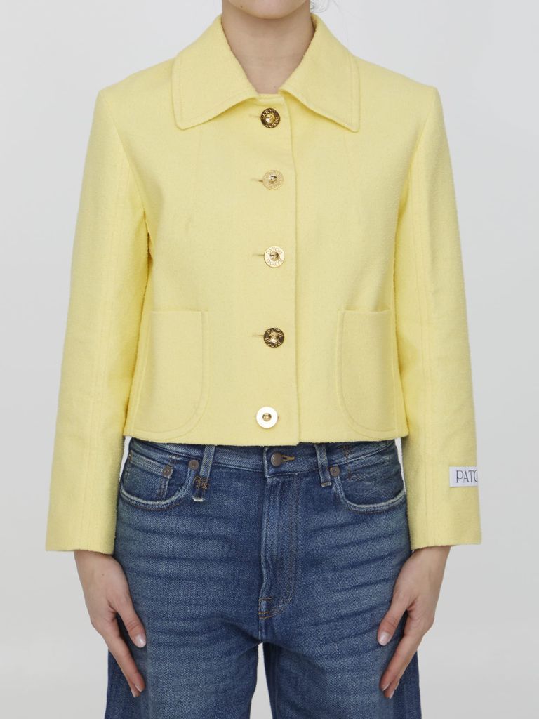 Yellow Tweed Short Jacket
