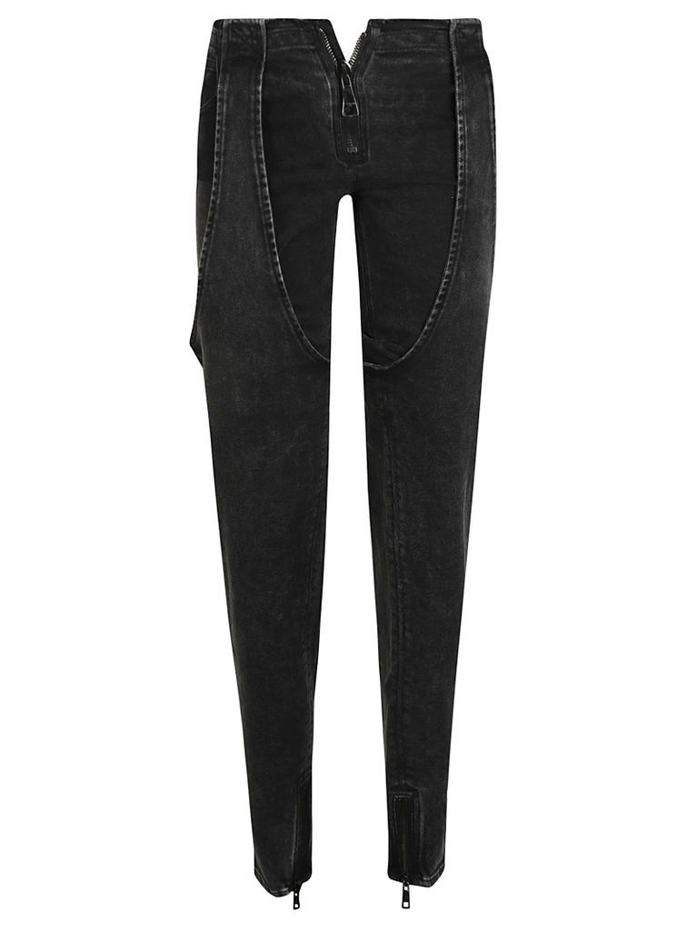 Zip Double-Layered Jeans