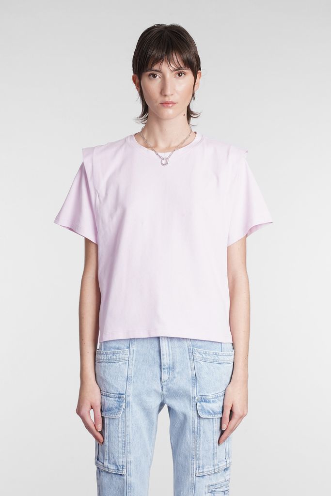 Zelitos T-Shirt In Rose-Pink Cotton