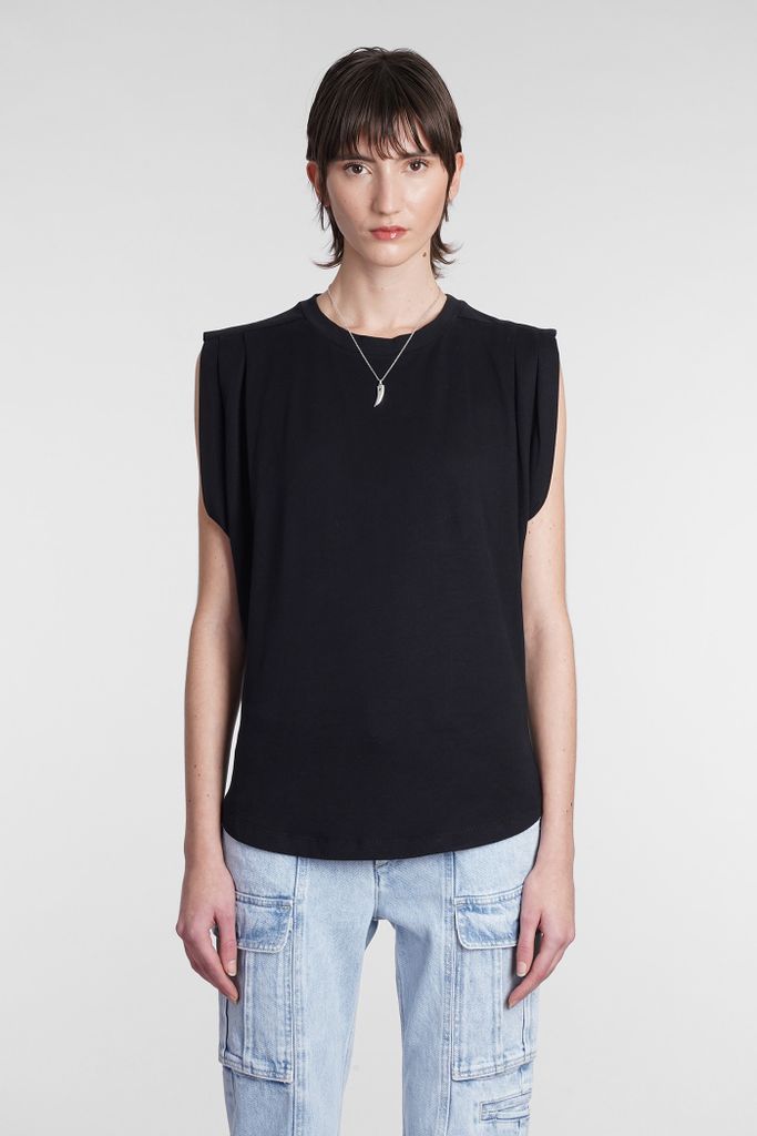 Zutti T-Shirt In Black Cotton