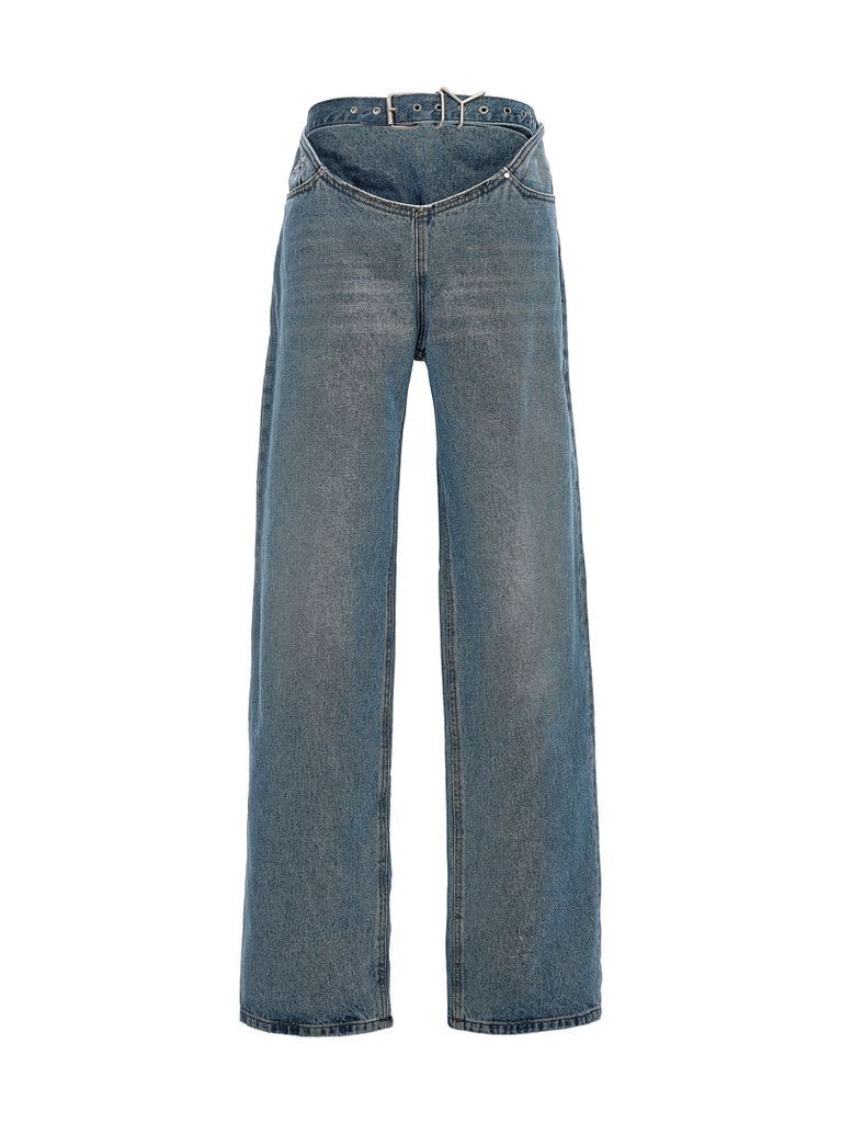 Y Belted Jeans