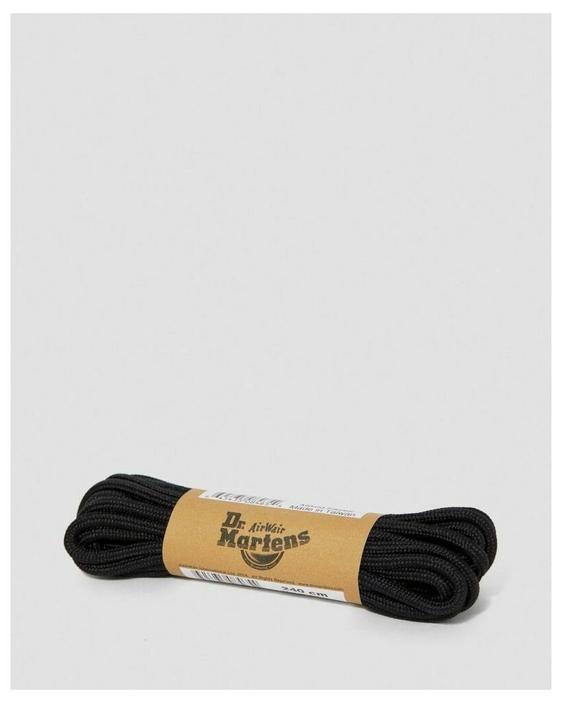 240CM BLACK POLYESTER ROUND LACES