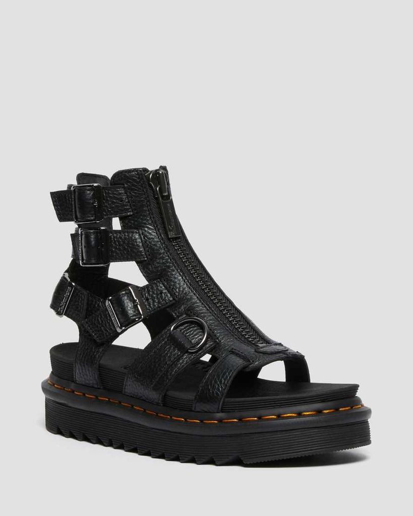 Women's Leather Olson Sandals in Black, Size: 3