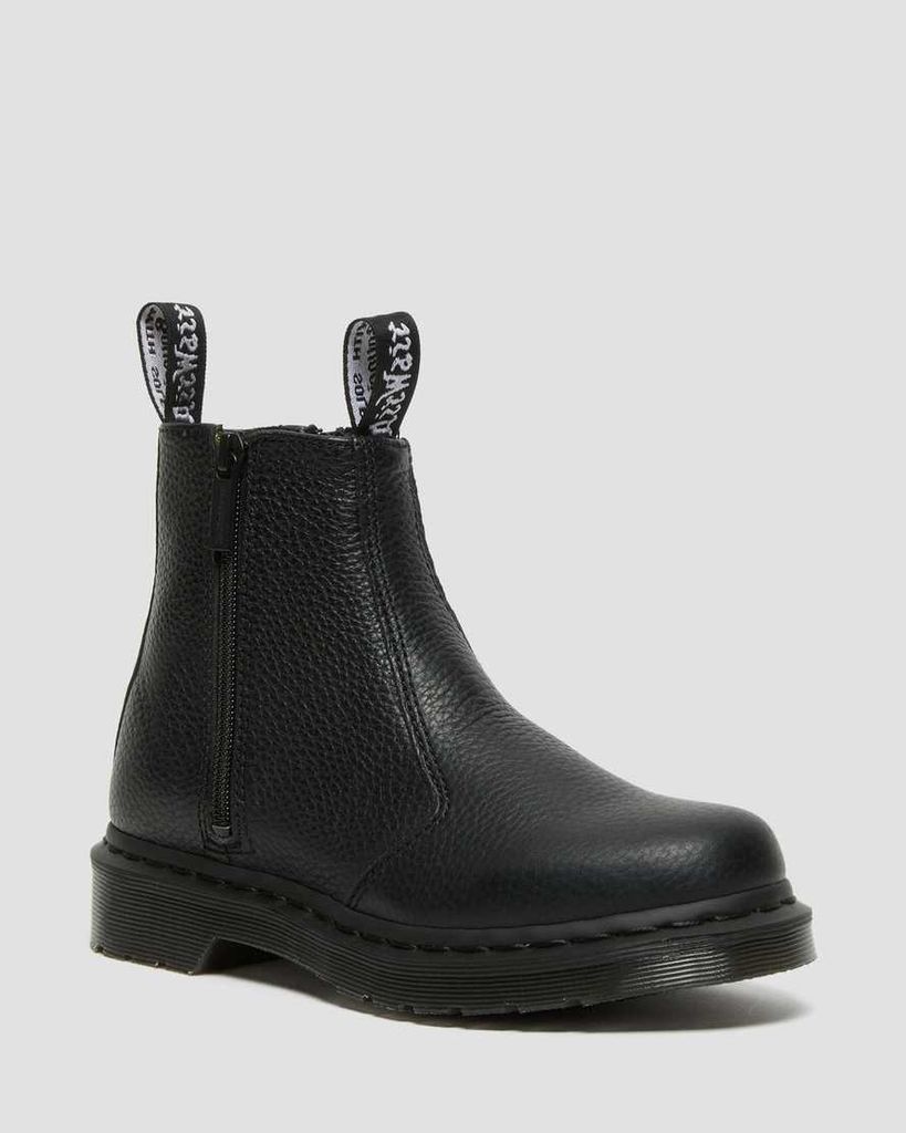 Women's Leather 2976 Zip Chelsea Boots in Black, Size: 3