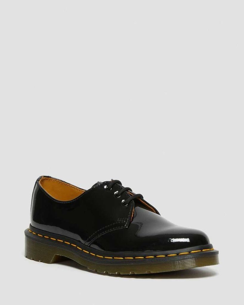Women's 1461 Patent Leather Oxford Shoes in Black, Size: 3