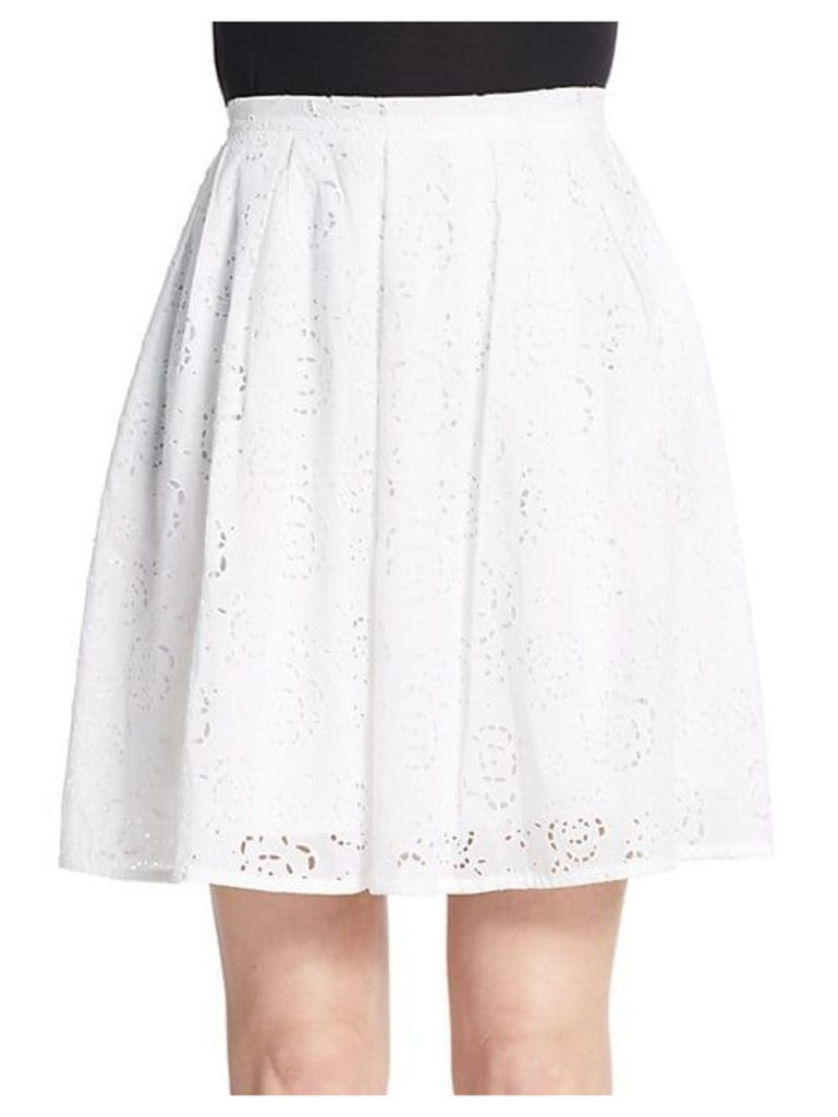 Floral Eyelet Skirt