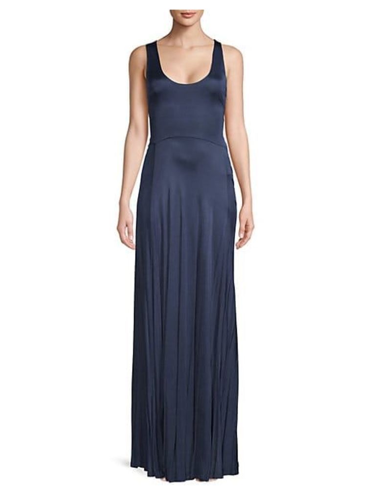 Leora Pleated Jersey Gown