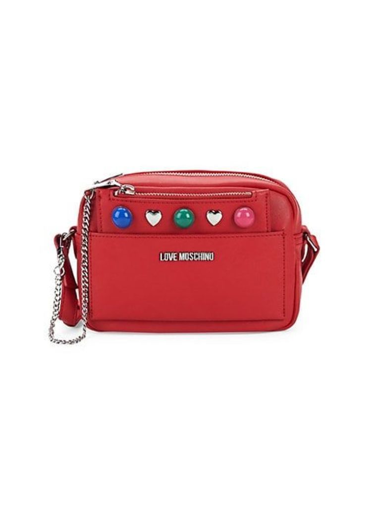 Studded Shoulder Bag with Pouch
