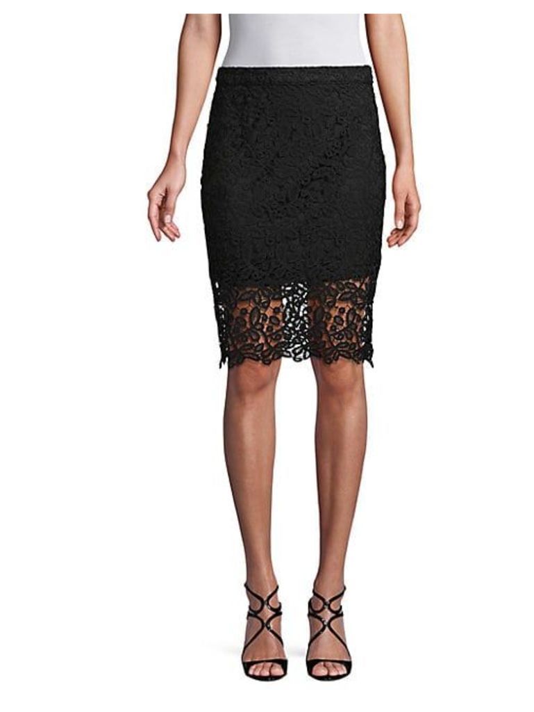 Lace Side Zip Skirt