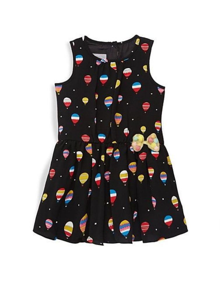 Little Girl's Hot Air Balloon-Print Dress