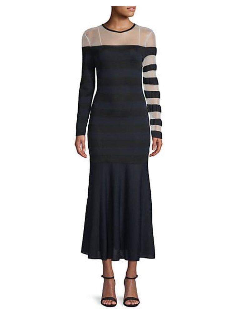 Striped Illusion Maxi Dress