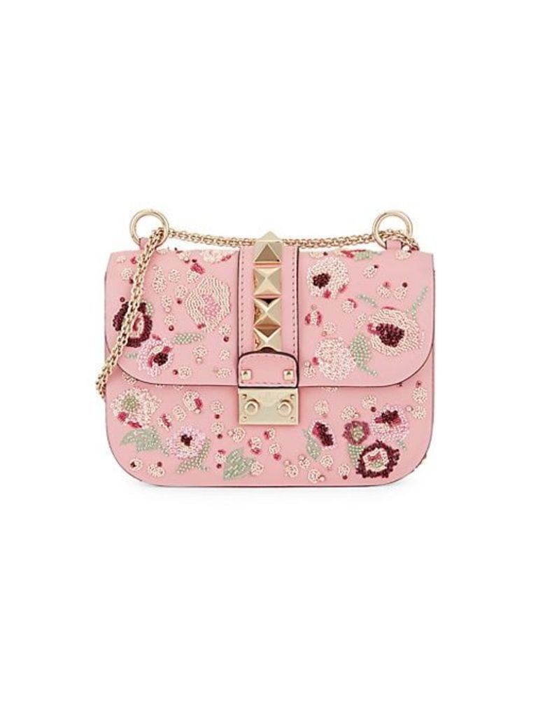 Mini Embellished Leather Crossbody Bag