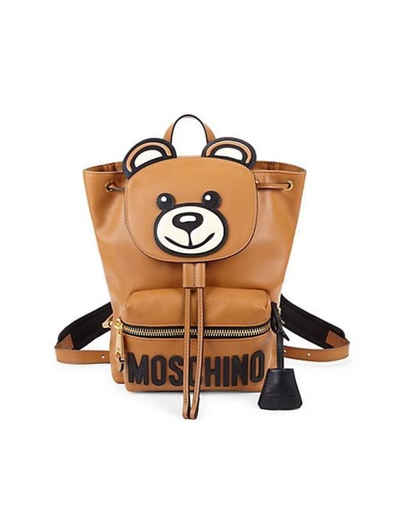Teddy Bear Leather Backpack