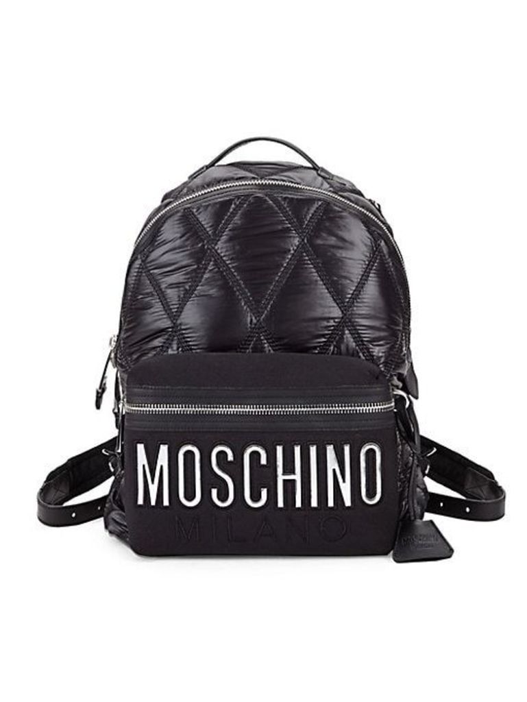 Fantasia Diamond Quilted Logo Backpack
