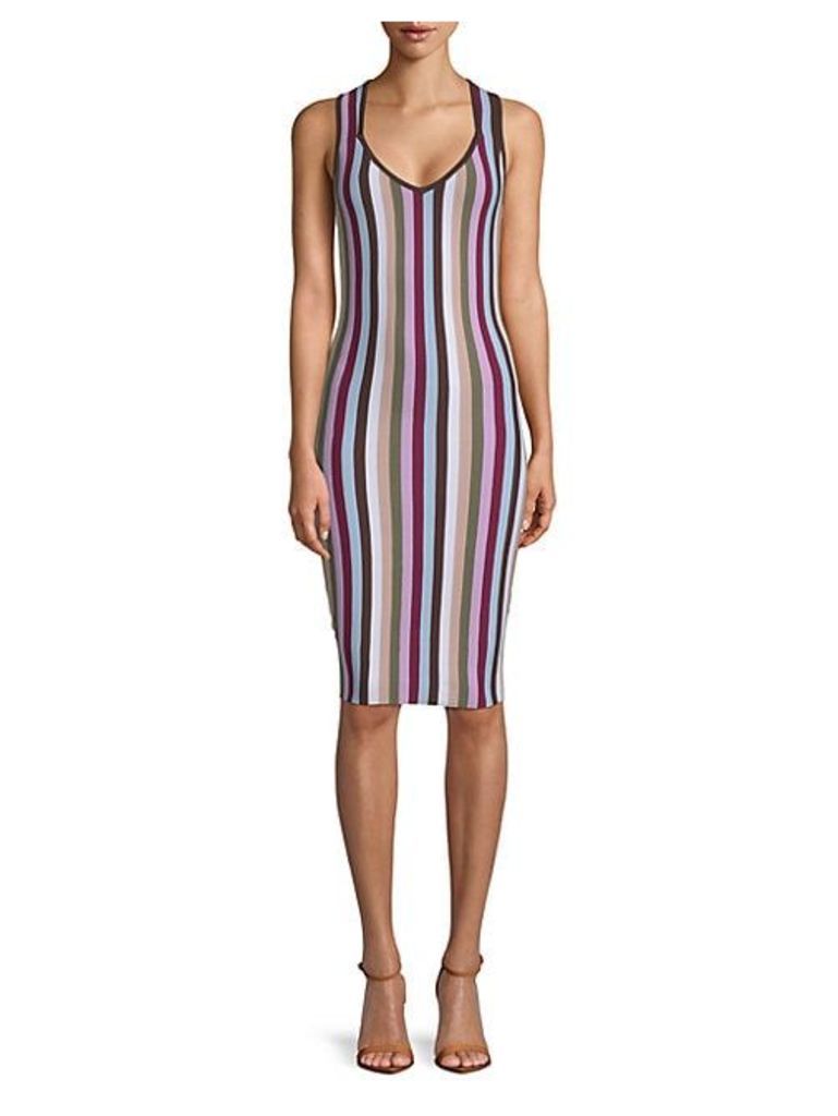Ariella Striped Bodycon Dress