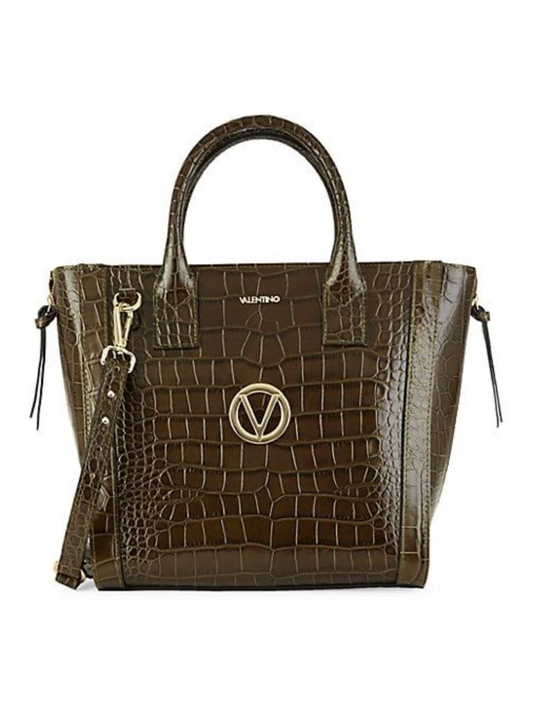 Charmont Crocodile Embossed Leather Tote