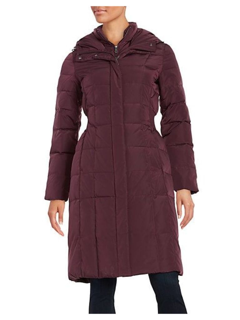 Hooded Quilted Down Coat