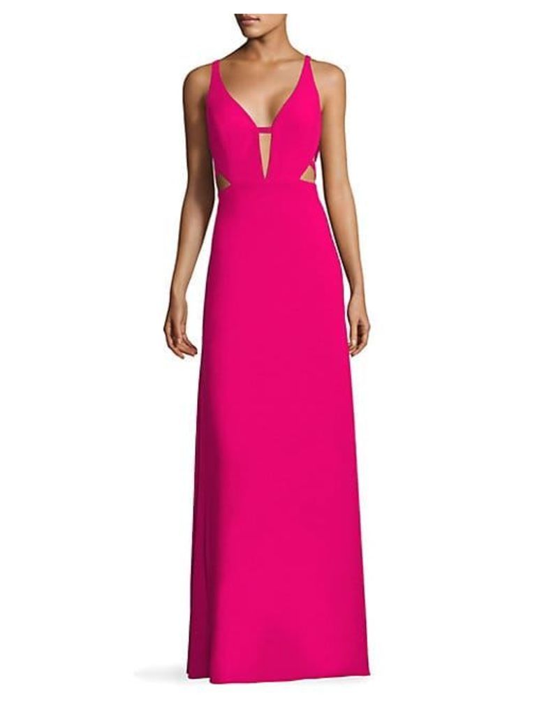 Crepe Cutout Gown
