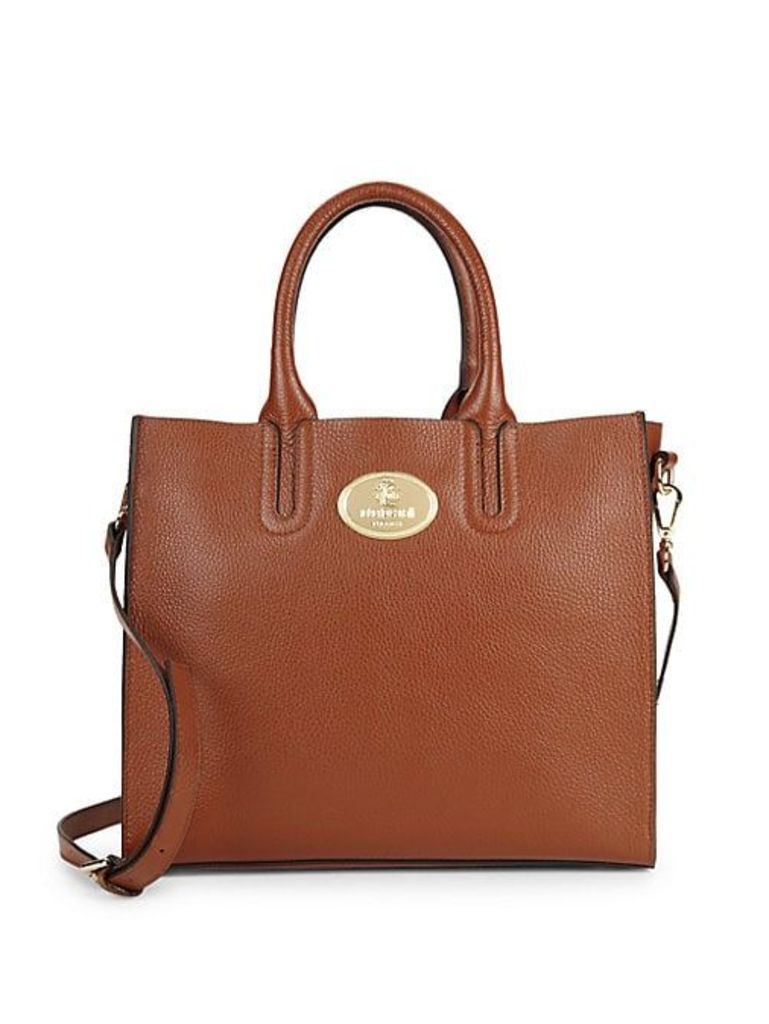 Textured Leather Tote