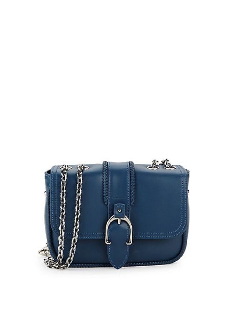 Chained Leather Crossbody Bag