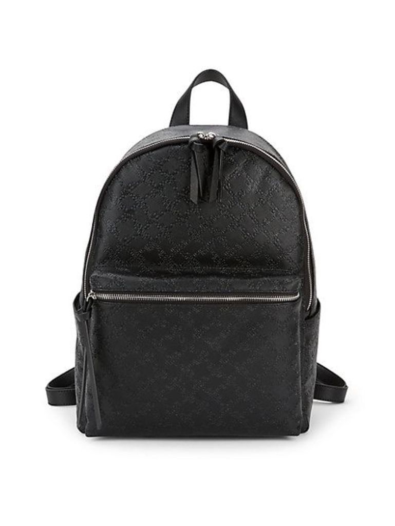 Marin Embossed Faux Leather Backpack