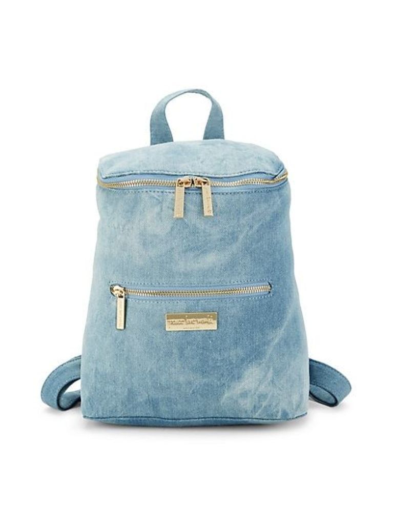 Top Zip Denim Backpack