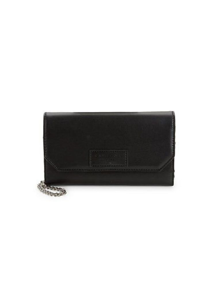 Faux Leather Convertible Clutch