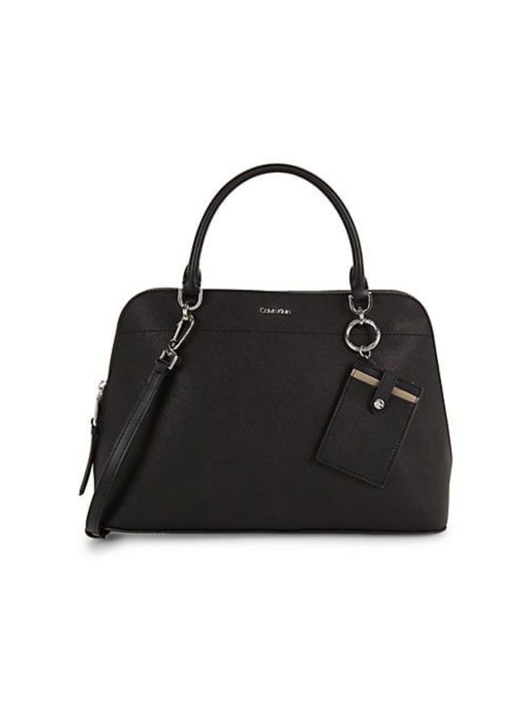 Structured Leather Satchel