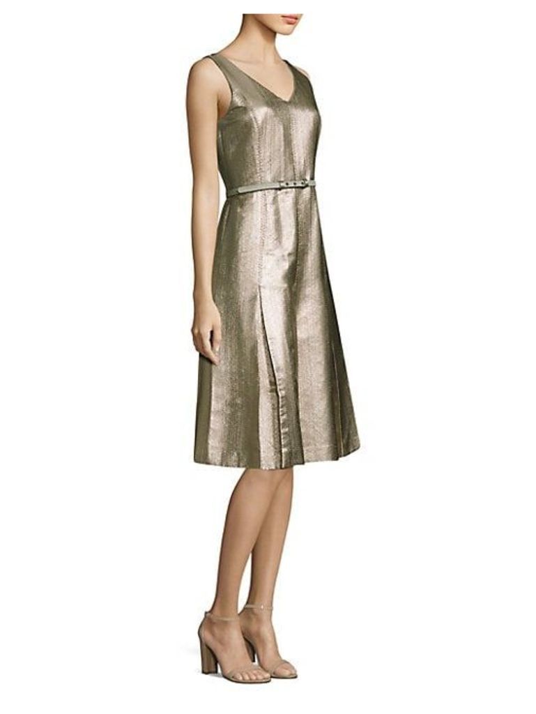 Lois Metallic A-Line Dress