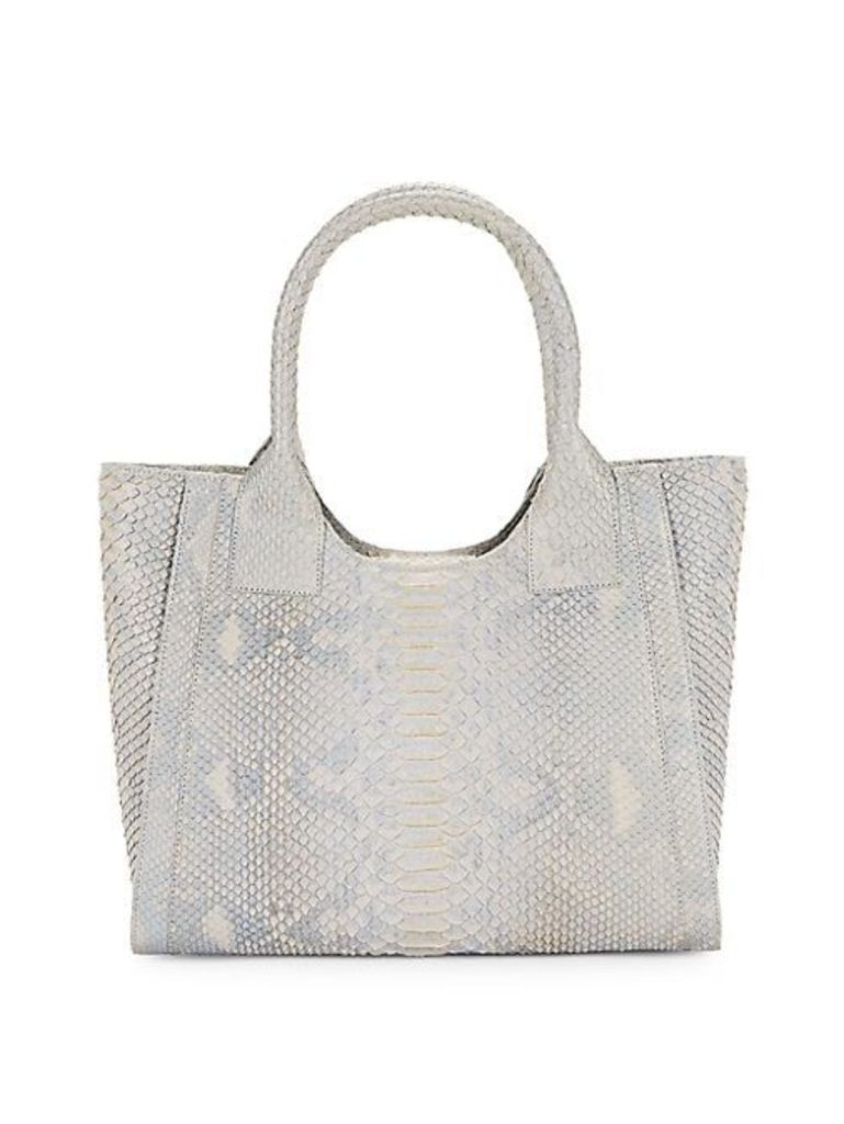 Python Leather Tote
