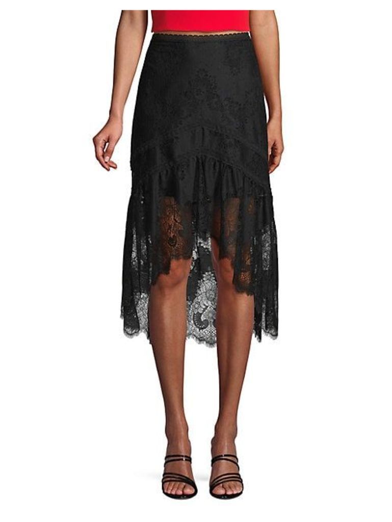 Triss Lace High-Low Skirt
