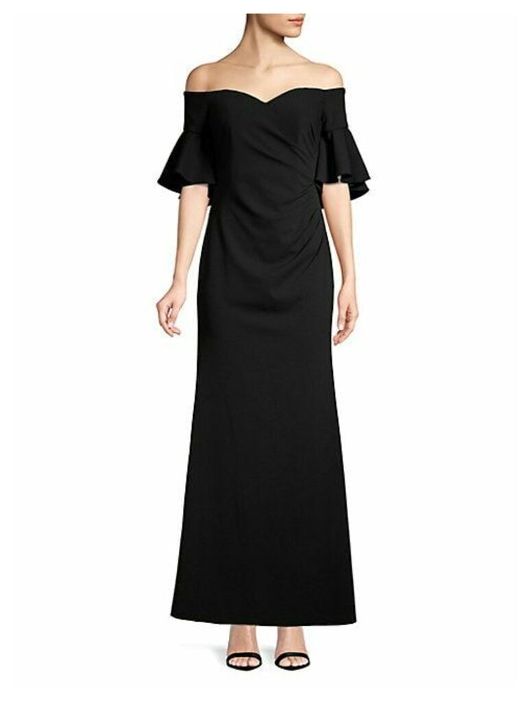 Off-the-Shoulder Evening Gown