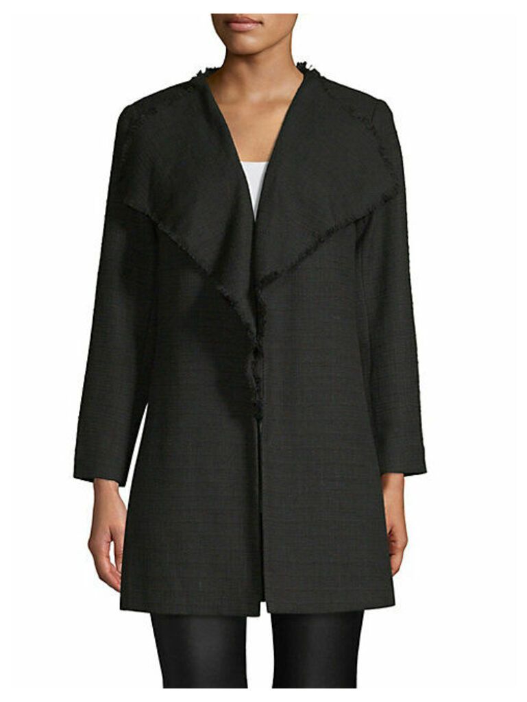 Textured Tweed Coat