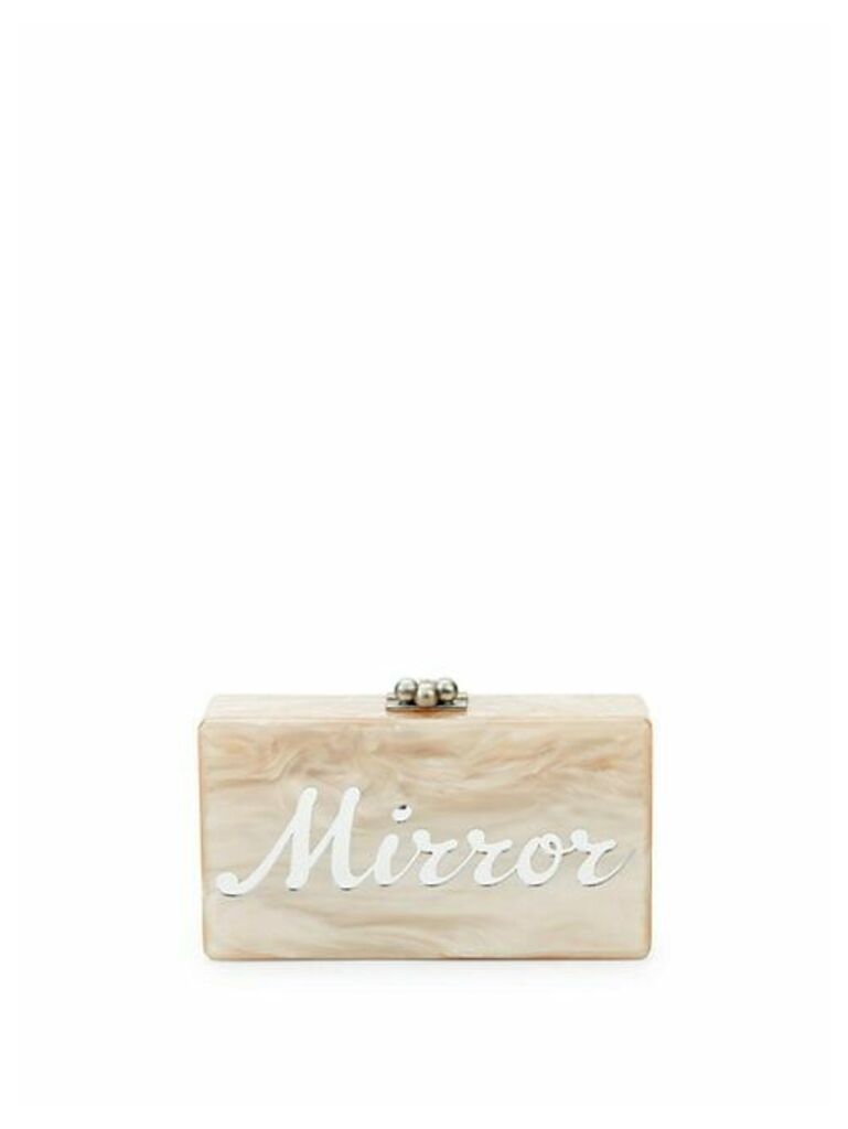 Jean Mirror Mirror Marbled Box Clutch