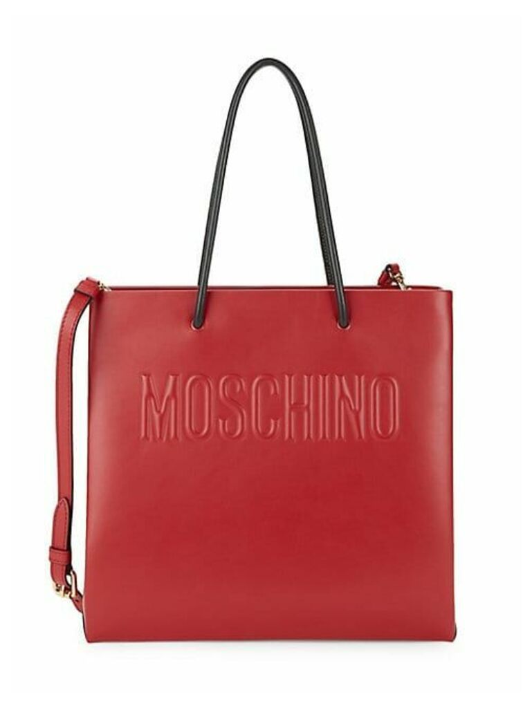 Logo Leather Tote