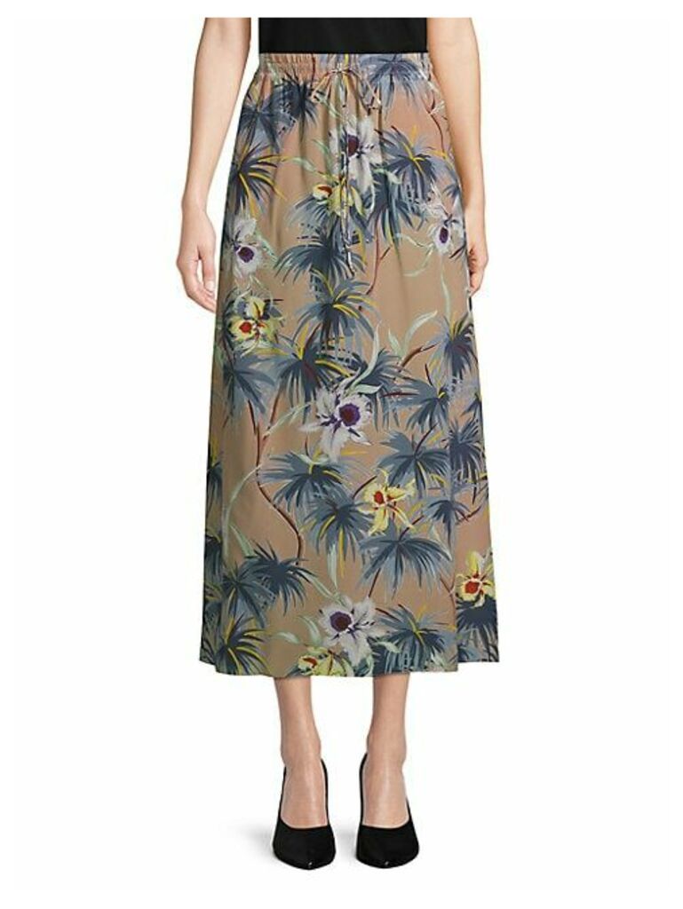 Hawaiian Couture Silk Skirt