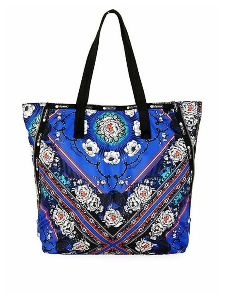 Collette Expandable Floral Print Ripstop Tote