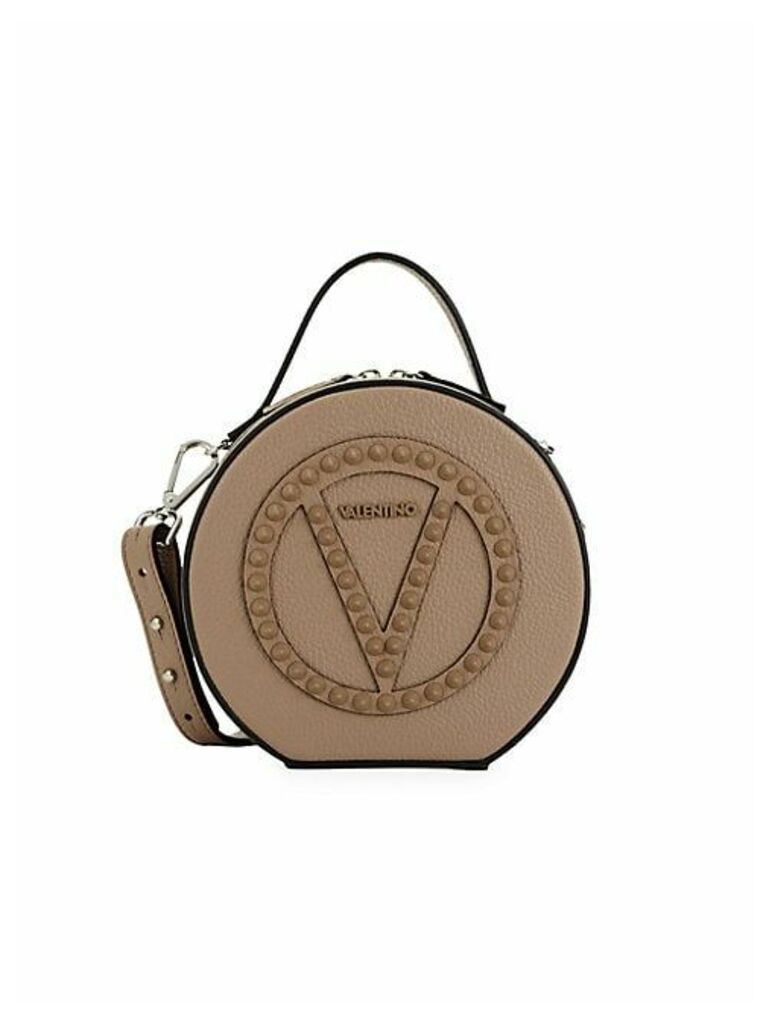 Marion Studded Leather Circle Bag