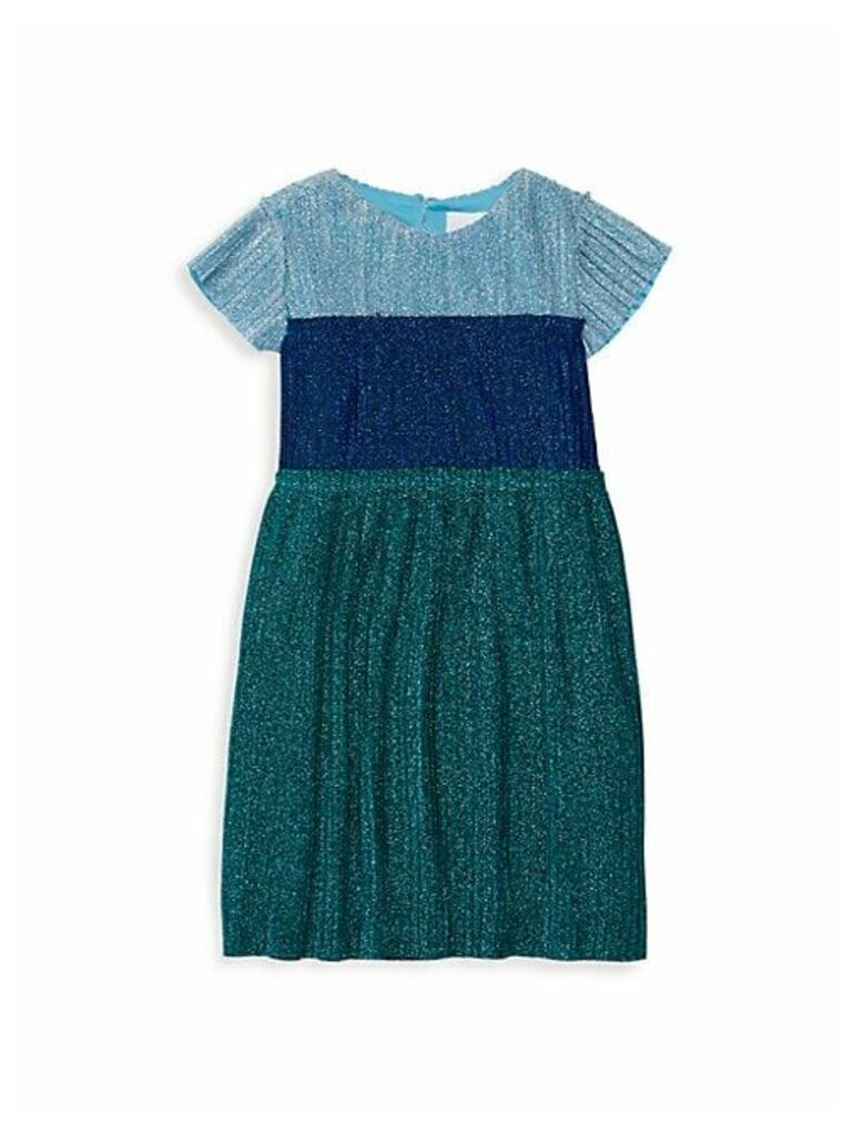 Little Girl's & Girl's Colorblock Pleated Dress