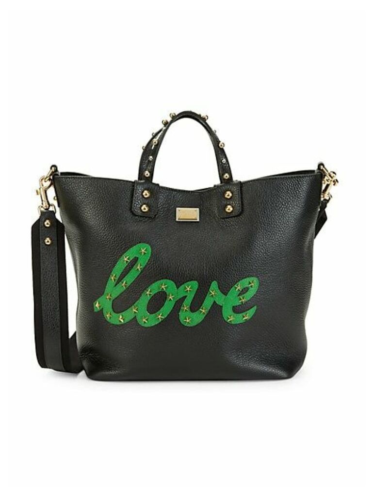 Studded Leather Tote