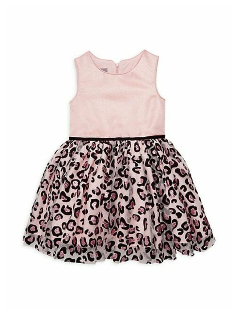 Little Girl's Leopard-Print Dress